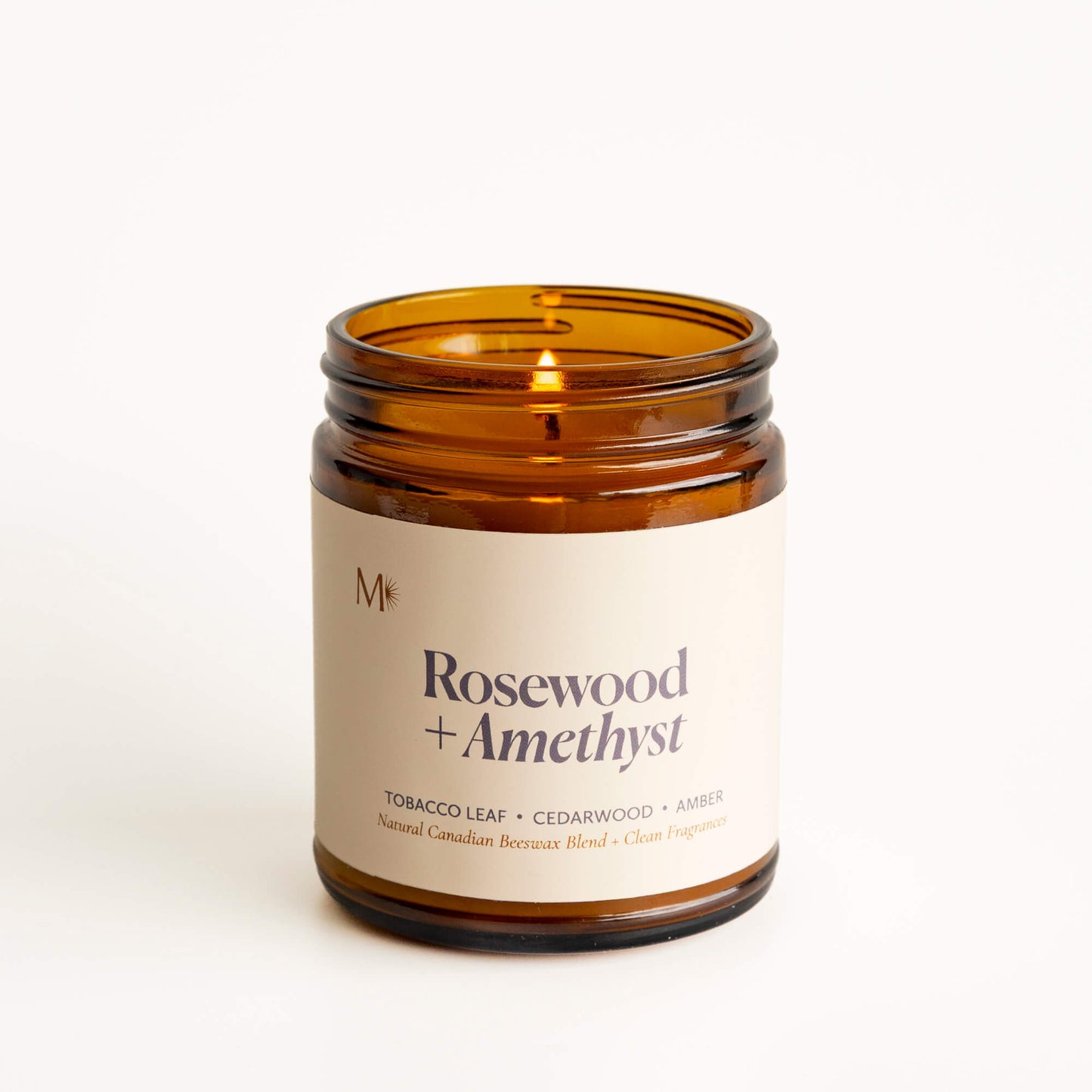 Rosewood + Amethyst Candle - CandlesMisiyo Candle CoCDL-RWA9Misiyo Candle Co