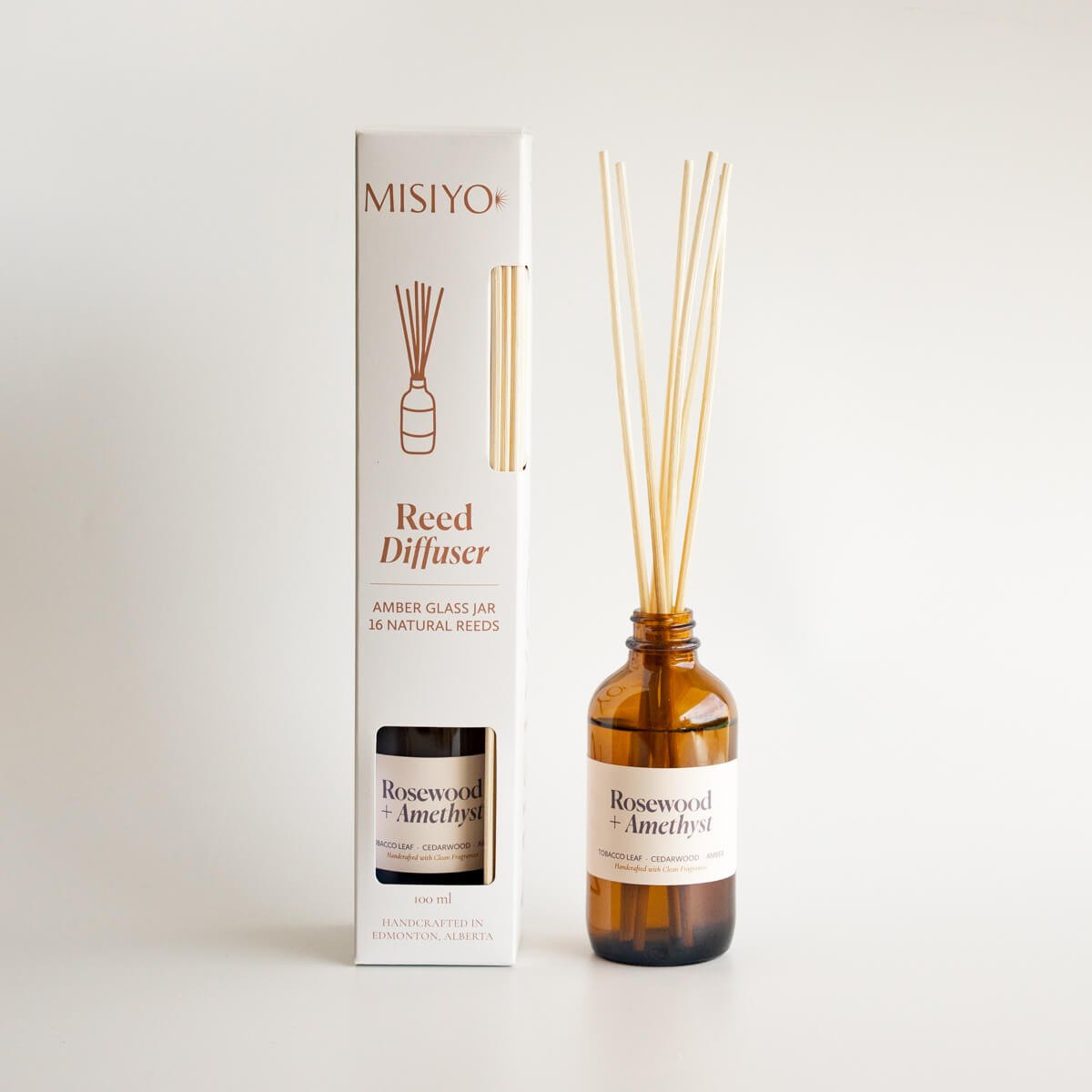 Rosewood + Amethyst Reed Diffuser - Reed DiffusersMisiyo Candle CoRDF-RWAMisiyo Candle Co