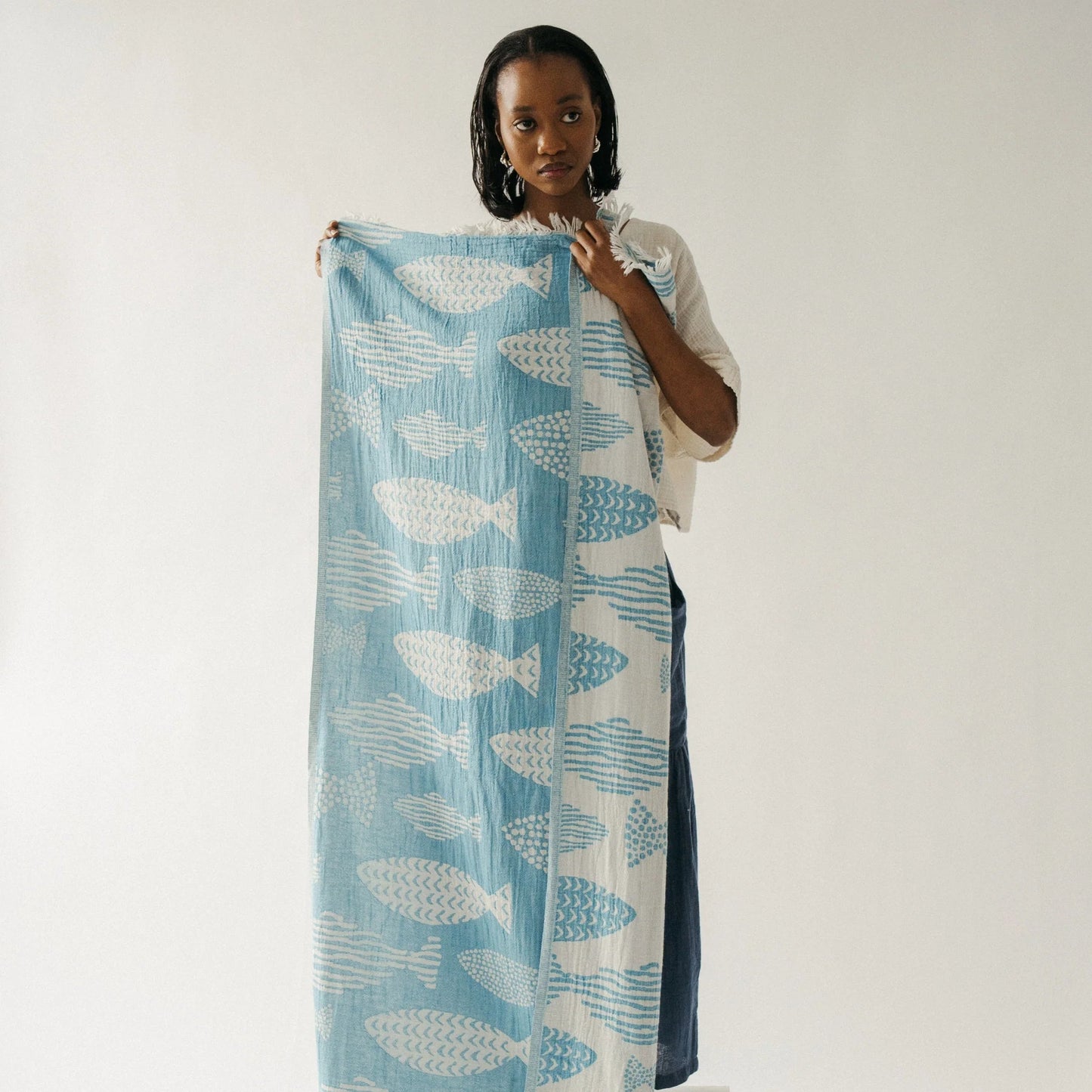 Saltwater Fish Turkish Cotton Towel - TowelsPokolokoMisiyo Candle Co