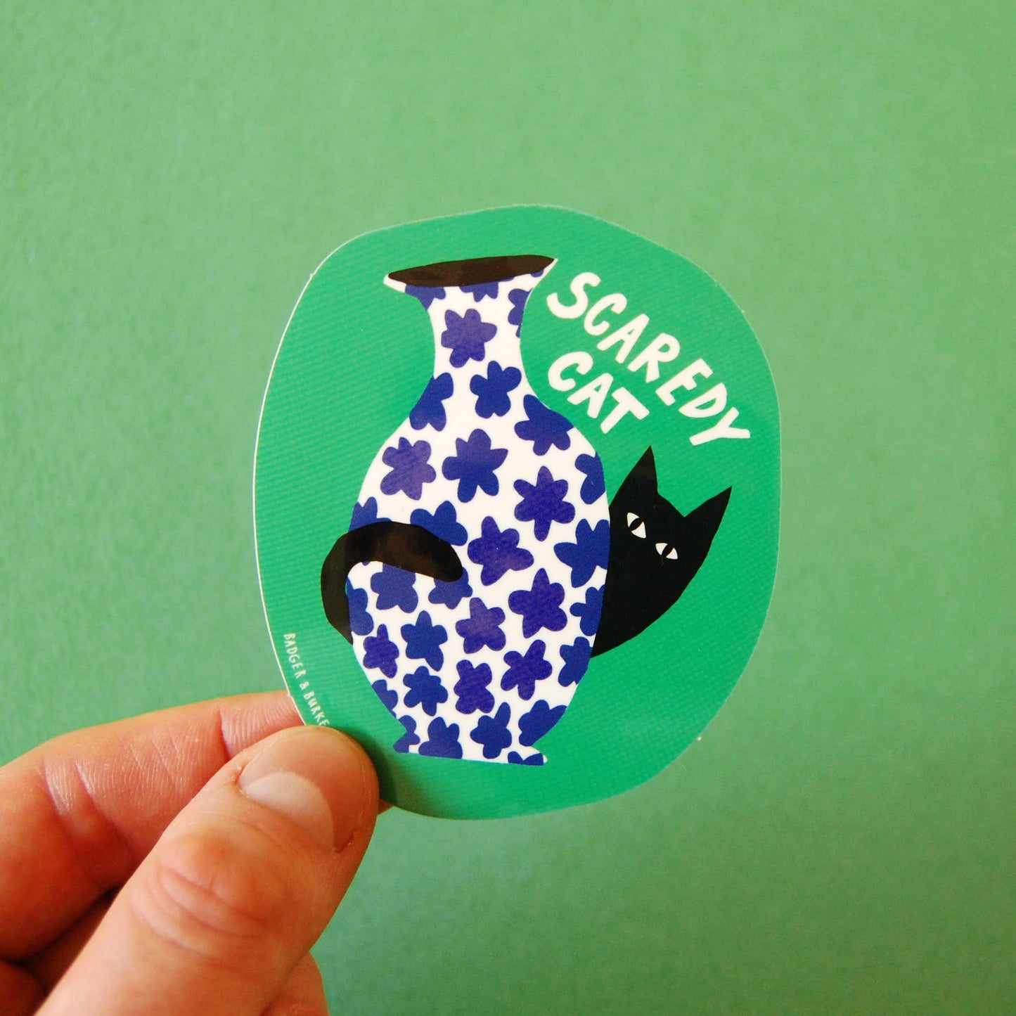 Scaredy Cat Sticker - StickersBadger & BurkeST38Misiyo Candle Co