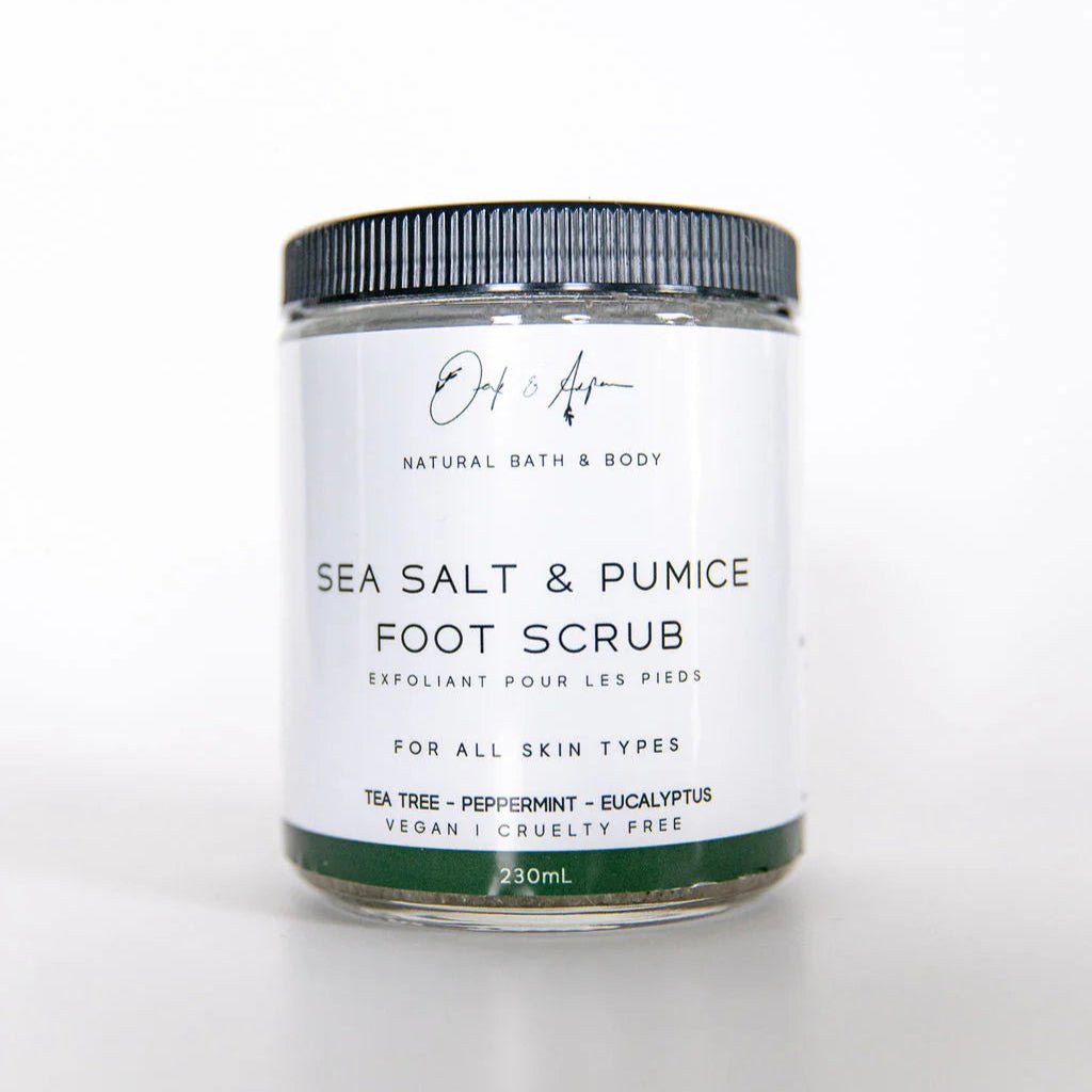 Sea Salt & Pumice Foot Scrub | all natural - Soaps & ScrubsOak & Aspen SoaperyMisiyo Candle Co