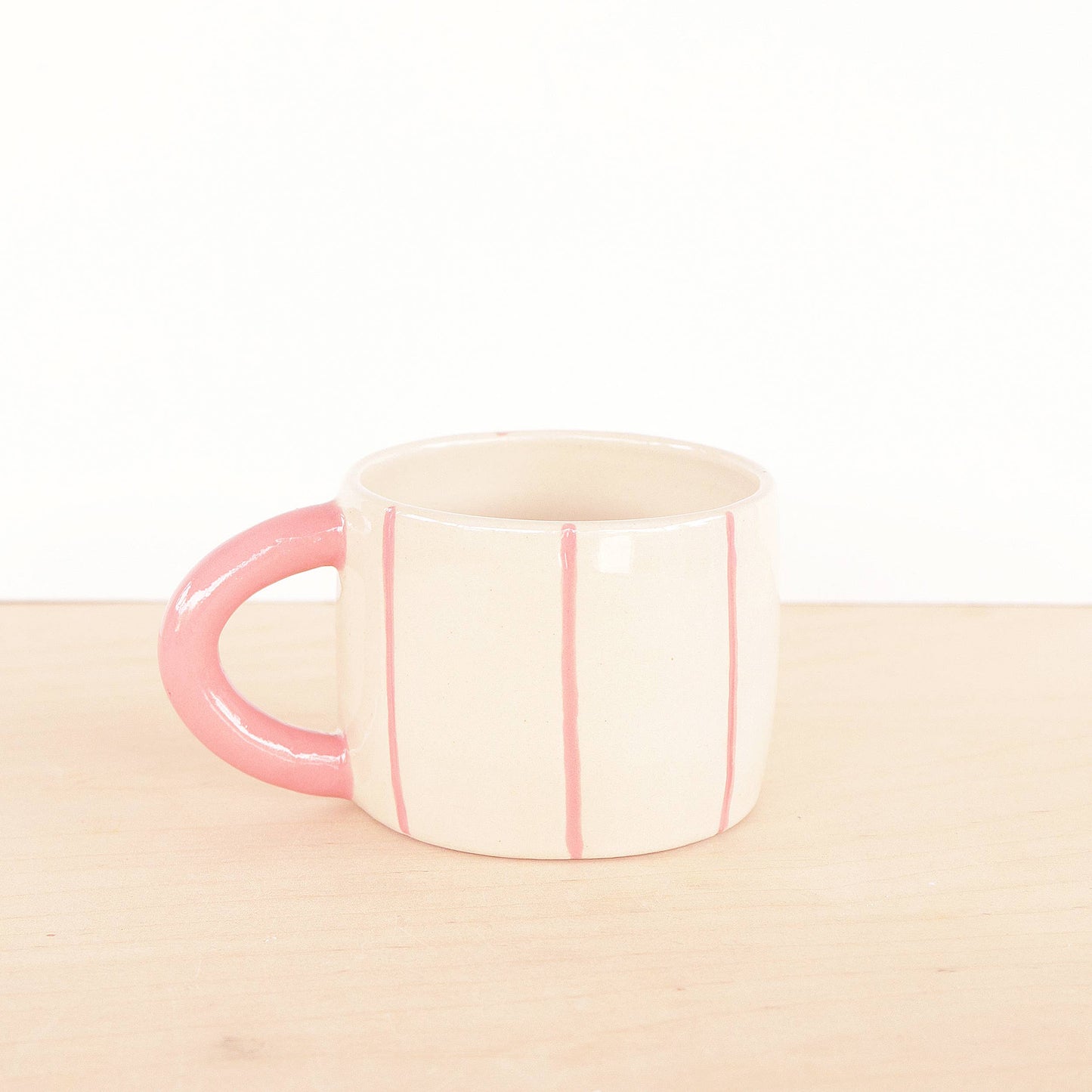 Shorty Striped Coffee Mug | handcrafted ceramics - PotteryNightshift CeramicsMisiyo Candle Co