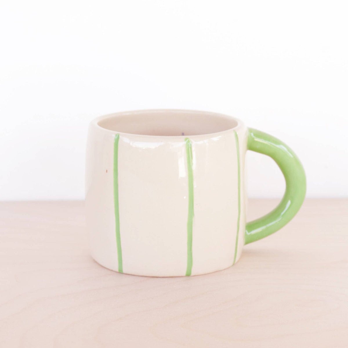 Shorty Striped Coffee Mug | handcrafted ceramics - PotteryNightshift CeramicsMisiyo Candle Co