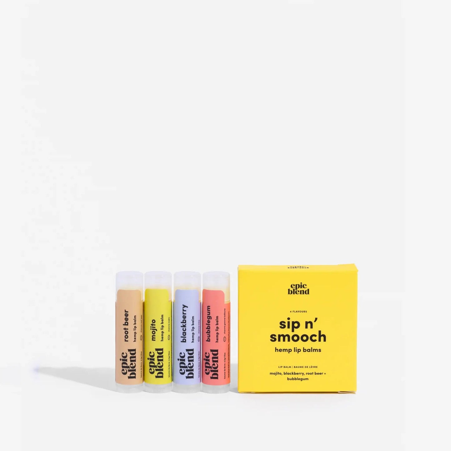 Sip n' Smooch Lip Balm 4-Pack | all-natural - Lip Balms & TreatmentsEpic Blend54Misiyo Candle Co