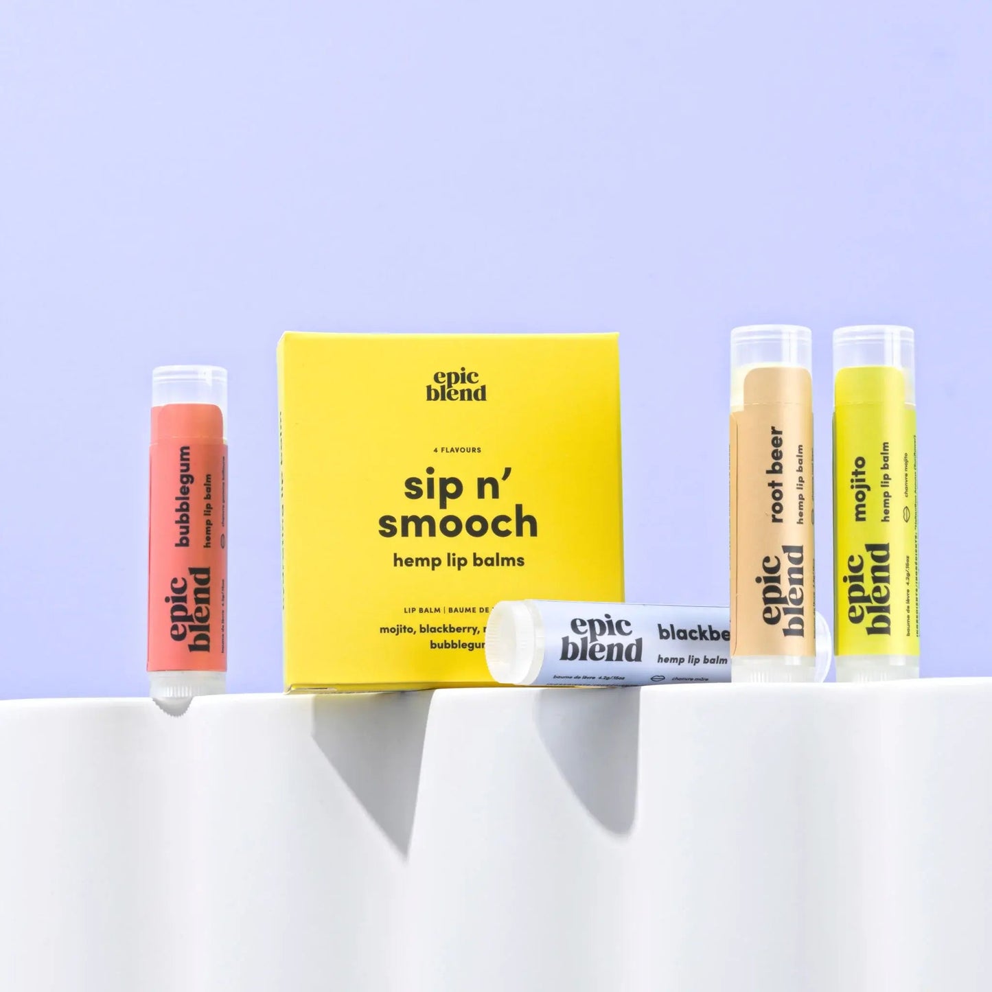 Sip n' Smooch Lip Balm 4-Pack | all-natural - Lip Balms & TreatmentsEpic Blend54Misiyo Candle Co