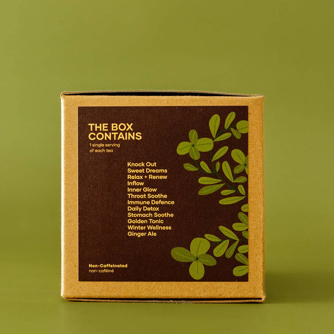 Sip & Thrive Wellness Tea Sampler | organic + loose leaf - TeaBush BerryMisiyo Candle Co