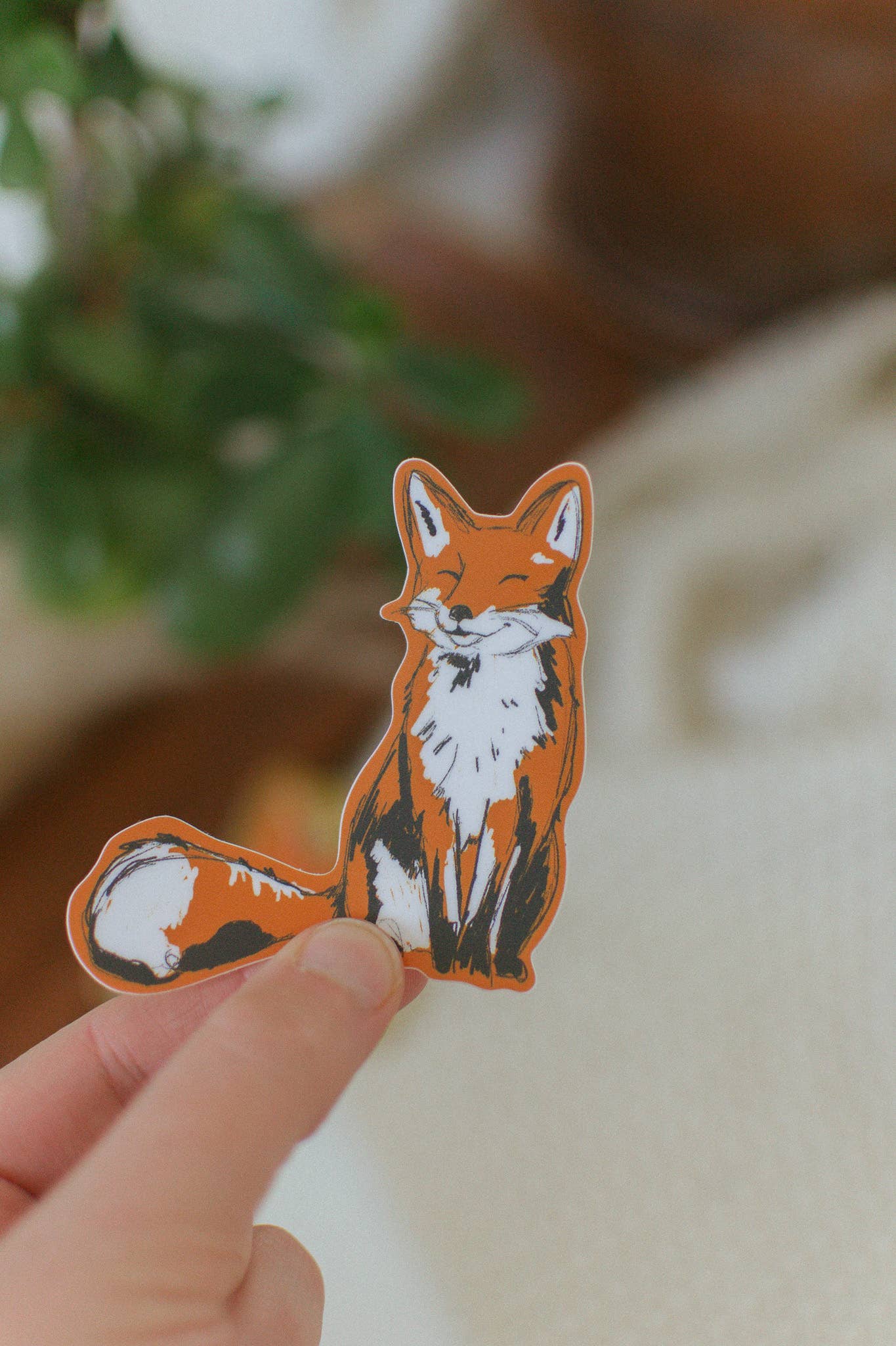 Smiling Fox Sticker - StickersBrush & Bird Paper Co.STK095-ORMisiyo Candle Co