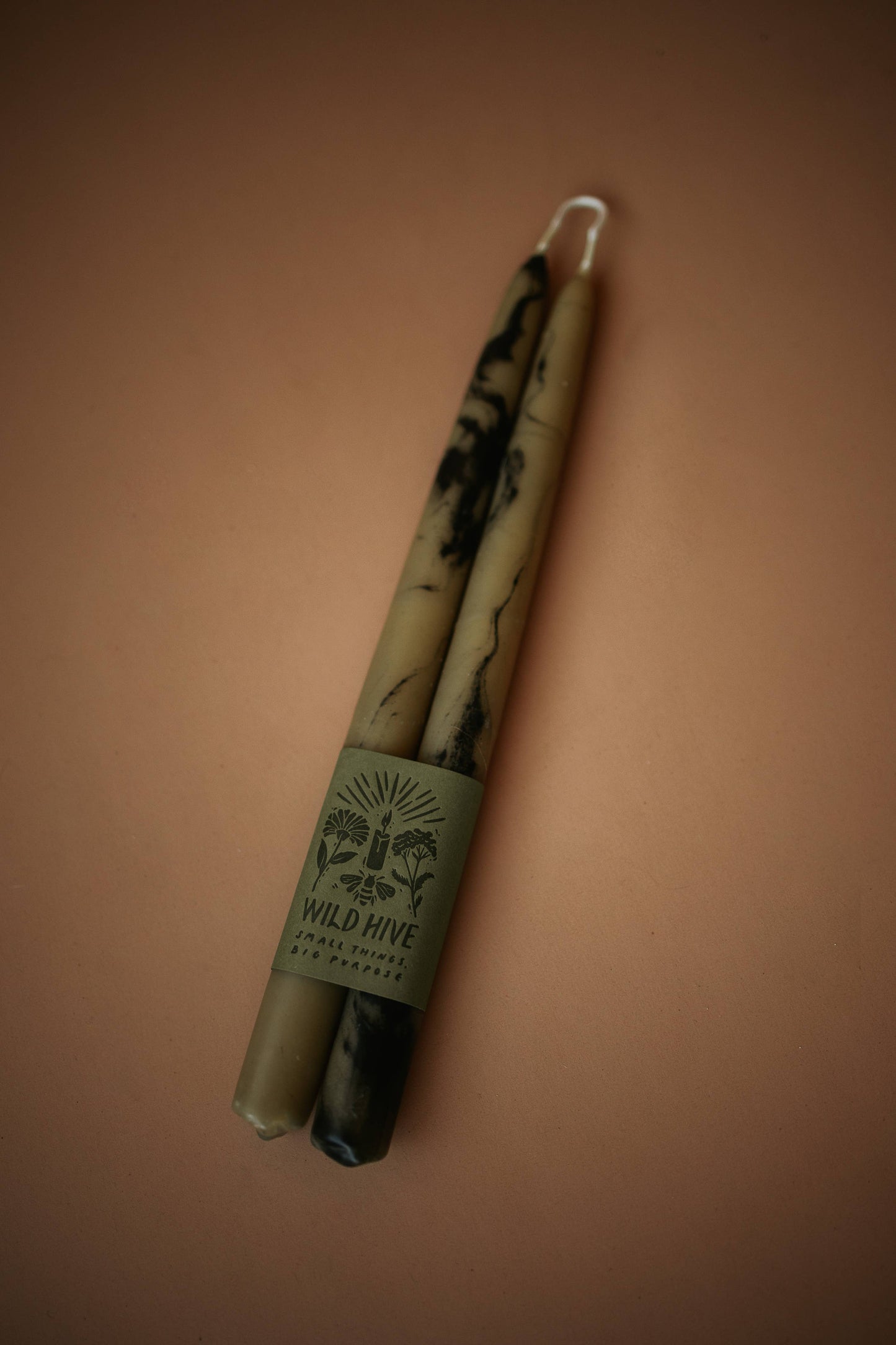 Smokey Taper Candle Set - Taper CandlesWild Hive ApiaryDT-10-SMOKEYMisiyo Candle Co