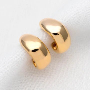 Sofia Organic Drop Earrings - Gold/Silver - EarringsBec DesignMisiyo Candle Co