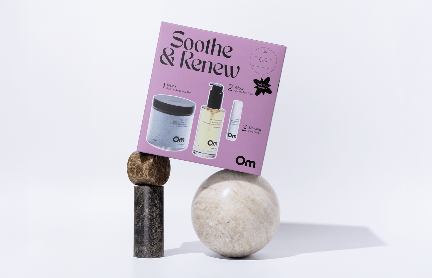 Soothe & Renew Relaxation Kit - Bath & Shower LuxuriesOm Organics SkincareSETSOOTHEMisiyo Candle Co