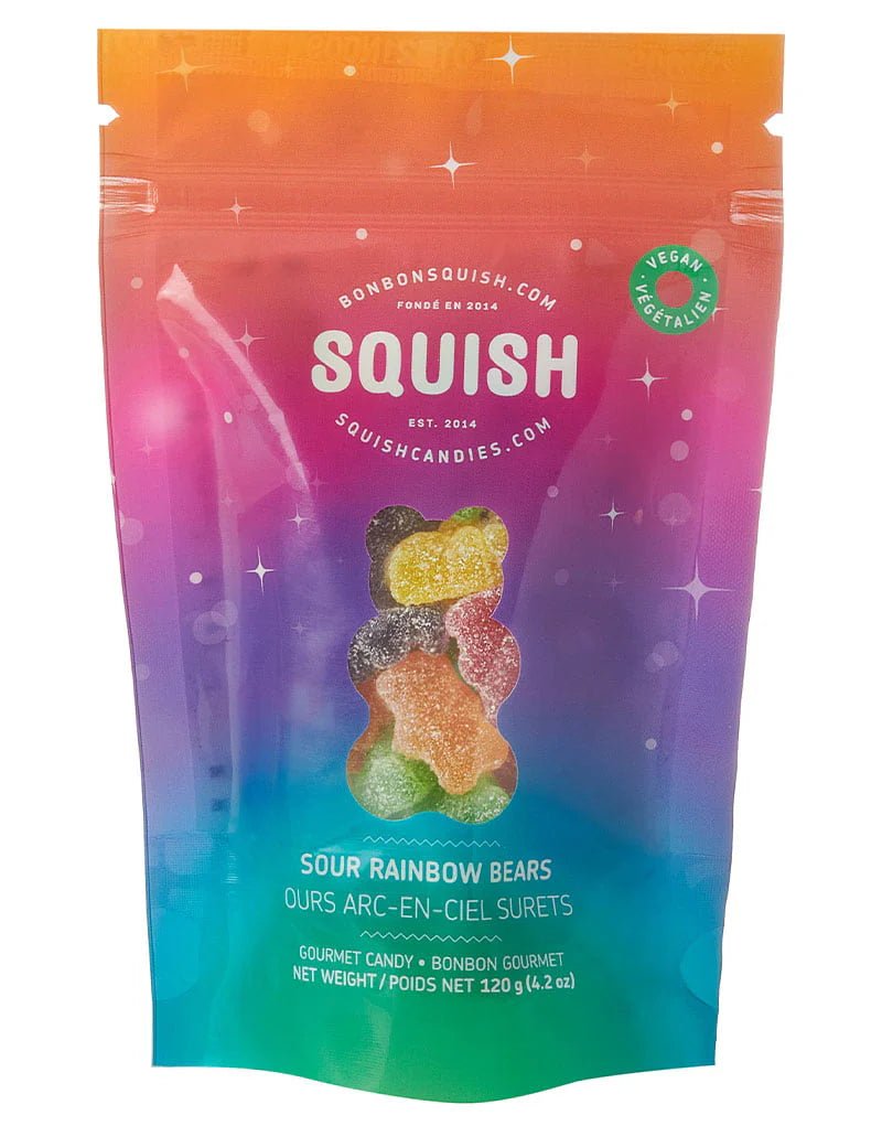 Sour Rainbow Gummy Bears (vegan) - CandySquishMisiyo Candle Co