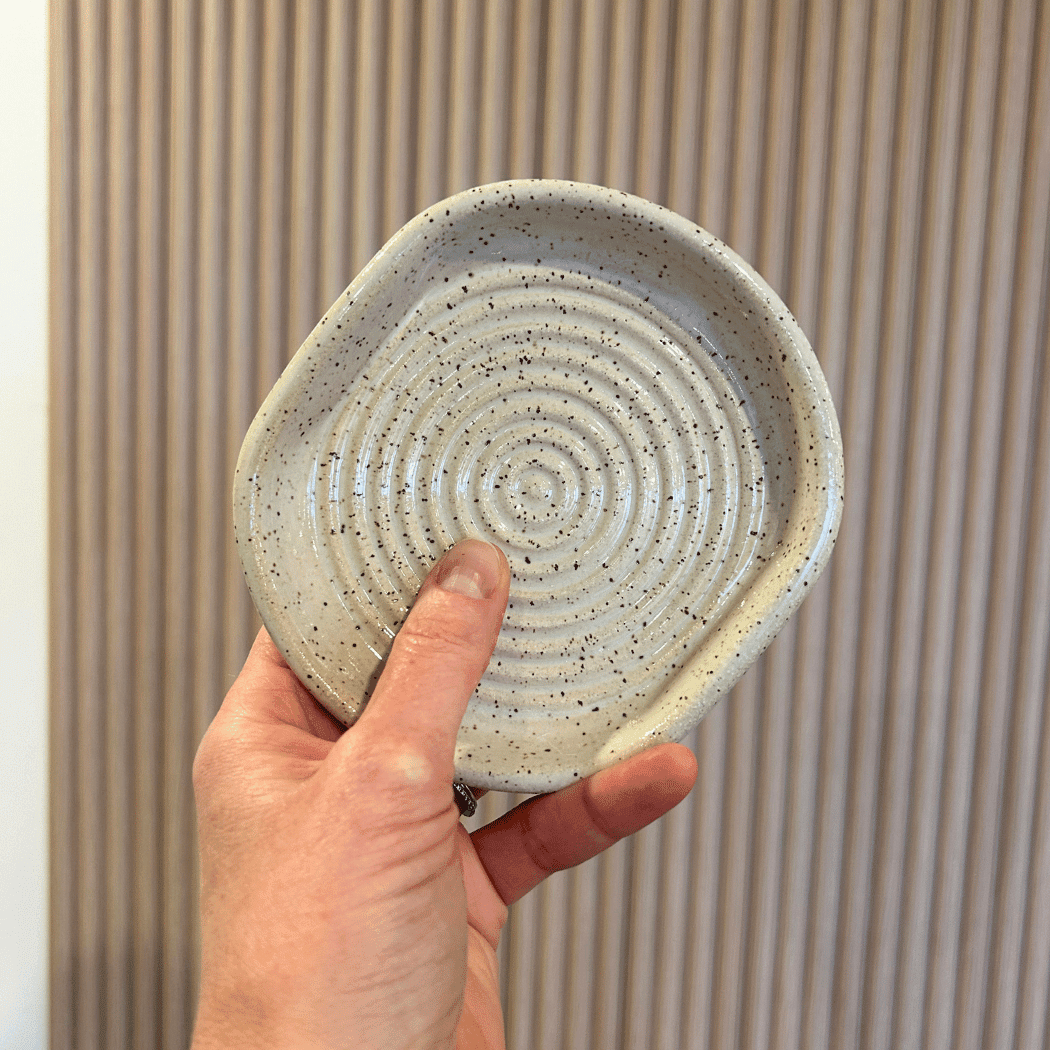 Speckled Soap Dish | handcrafted ceramics - PotteryCeramics By StephCBS-0046Misiyo Candle Co