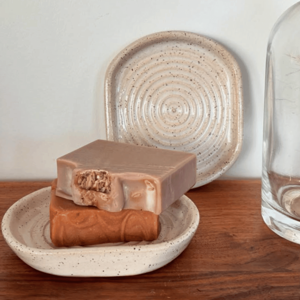 Speckled Soap Dish | handcrafted ceramics - PotteryCeramics By StephCBS-0046Misiyo Candle Co
