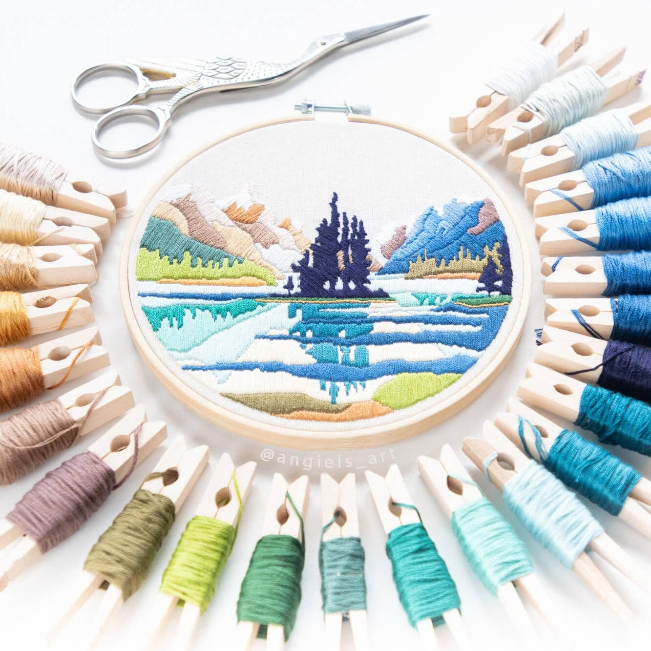 Spirit Island Jasper Embroidery Kit - Embroidery KitsAngiels ArtMisiyo Candle Co