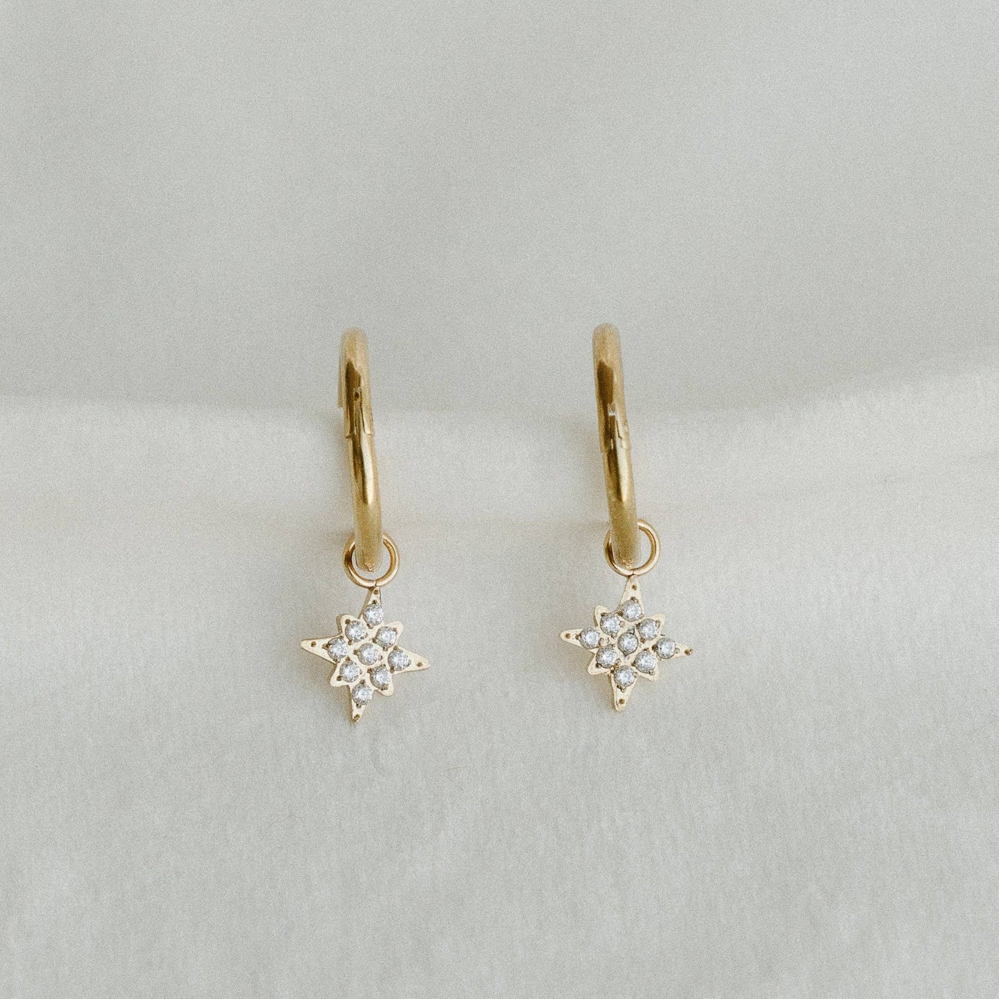 Starlight Hoop Earrings - EarringsPETITE GOLDMisiyo Candle Co