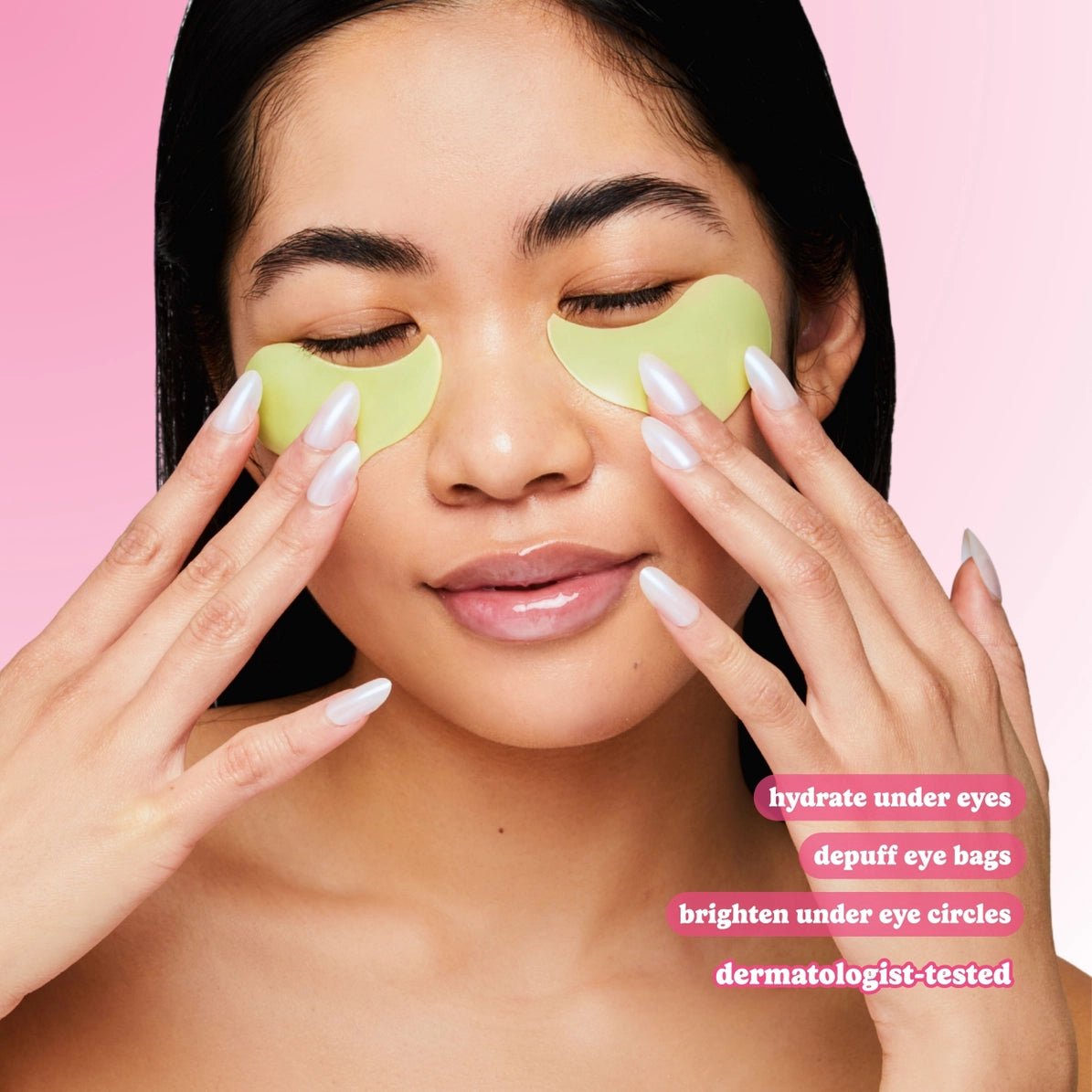 Strawberry Matcha Eye Patches | hydrate & de-puff - SkincareESW BeautyE0290Misiyo Candle Co