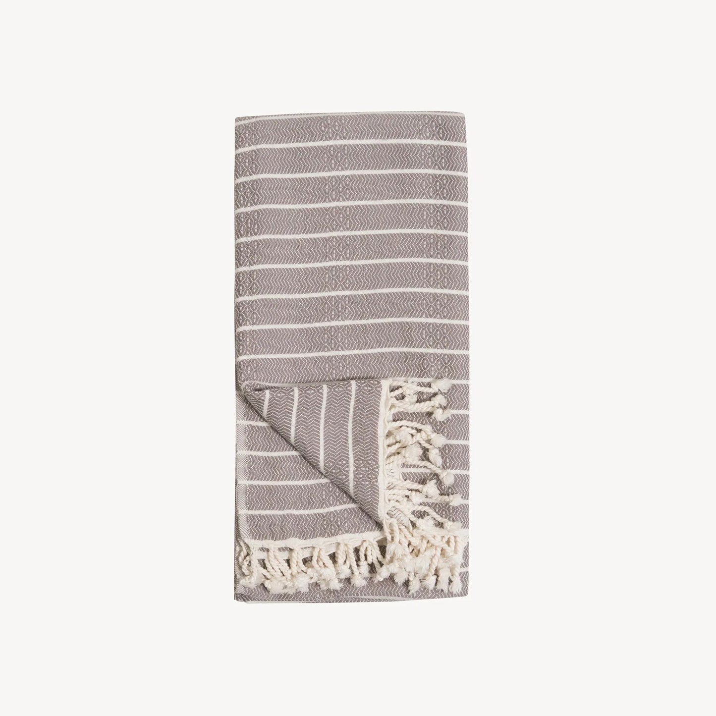 Striped Bamboo & Turkish Cotton Bath Towel - TowelsPokolokoMisiyo Candle Co