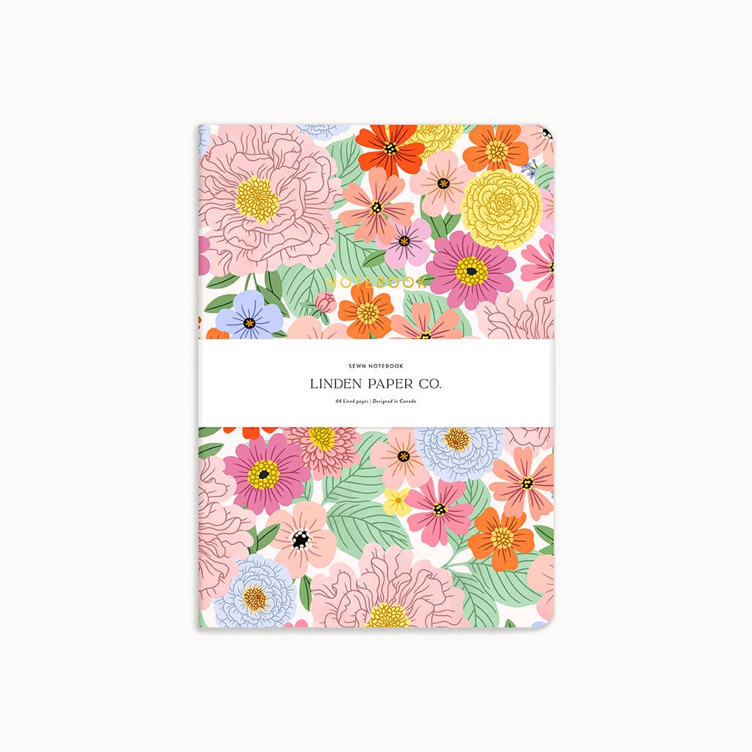 Summer Floral | Sewn Notebook - Linden Paper Co.NB001Misiyo Candle Co