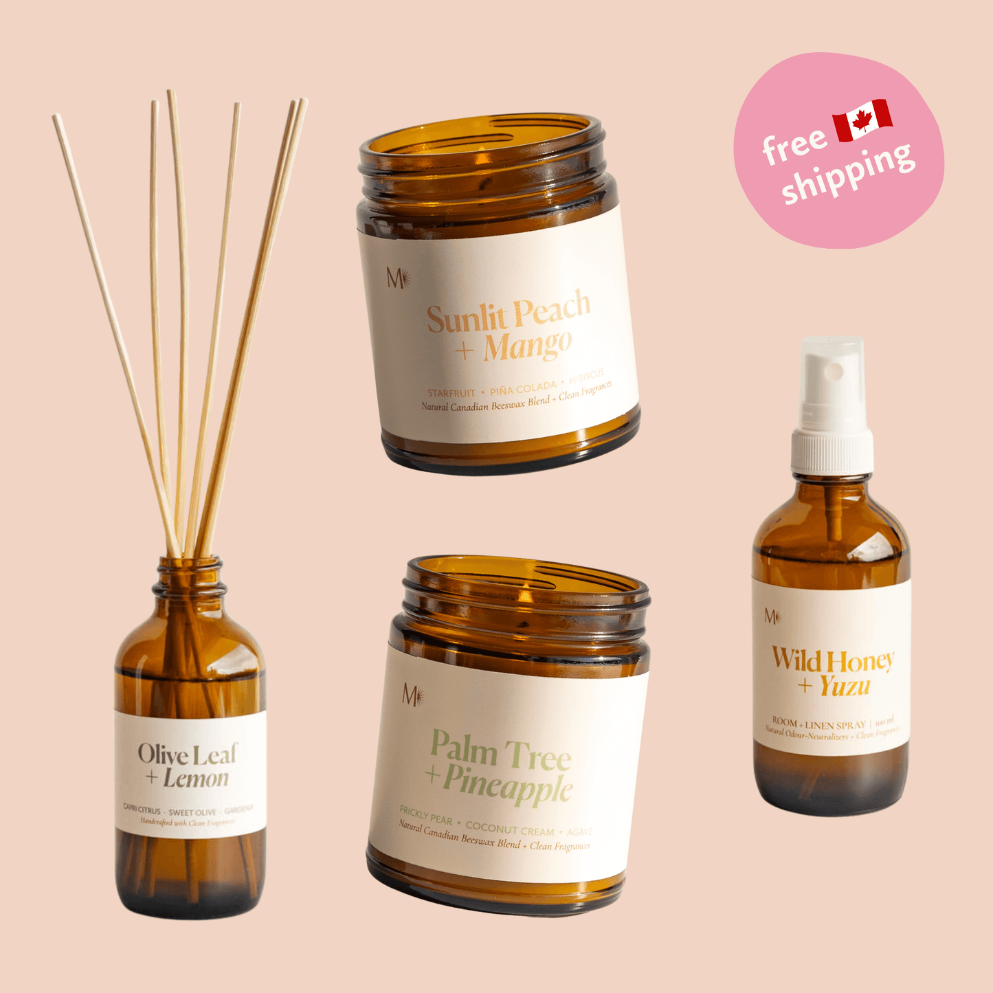 Sun-Drenched Home Fragrance Bundle - Home Fragrance BundlesMisiyo Candle CoBUNDLE-FRUITY4Misiyo Candle Co