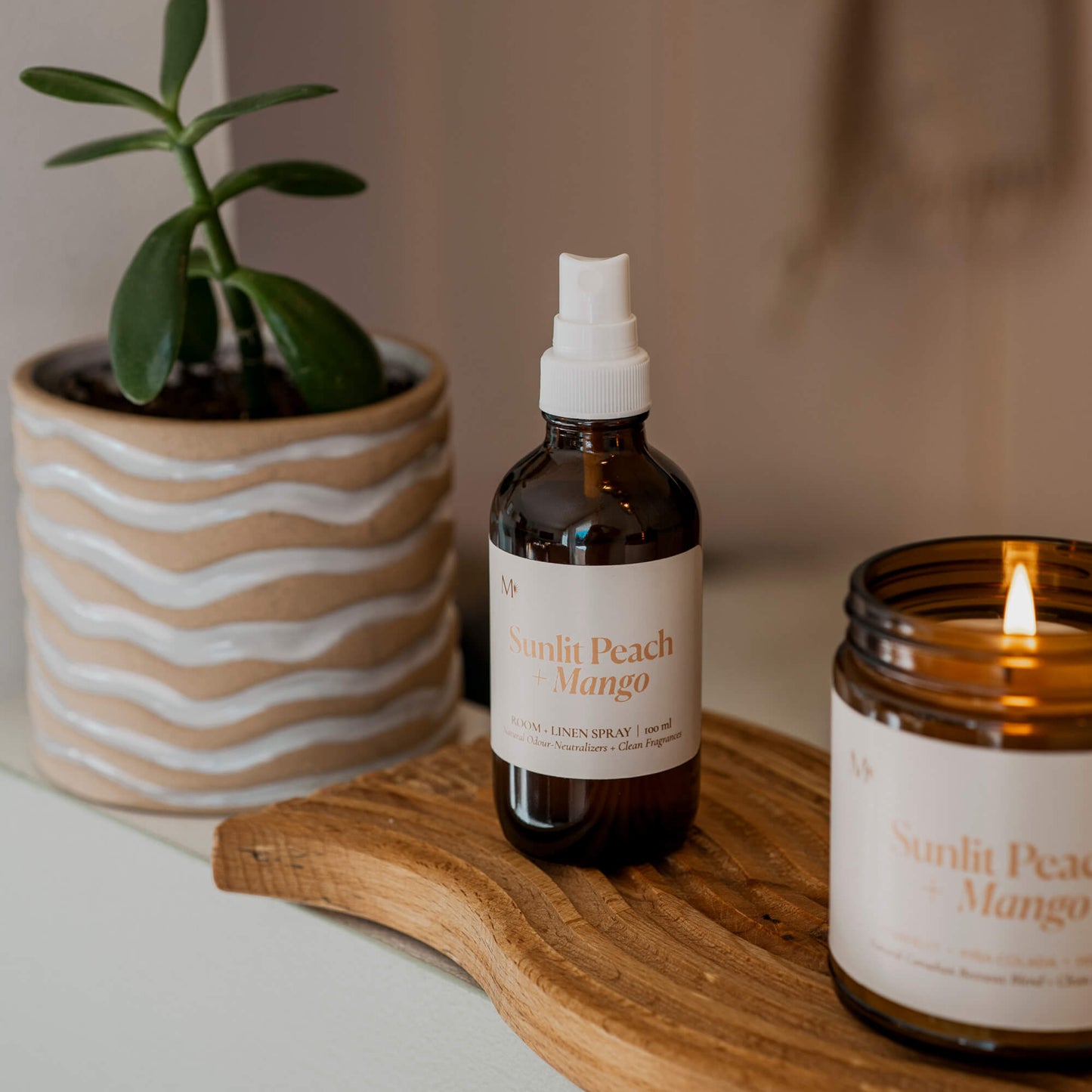 Sunlit Peach + Mango Room and Linen Spray - Room & Linen SprayMisiyo Candle CoRLS-SPMMisiyo Candle Co