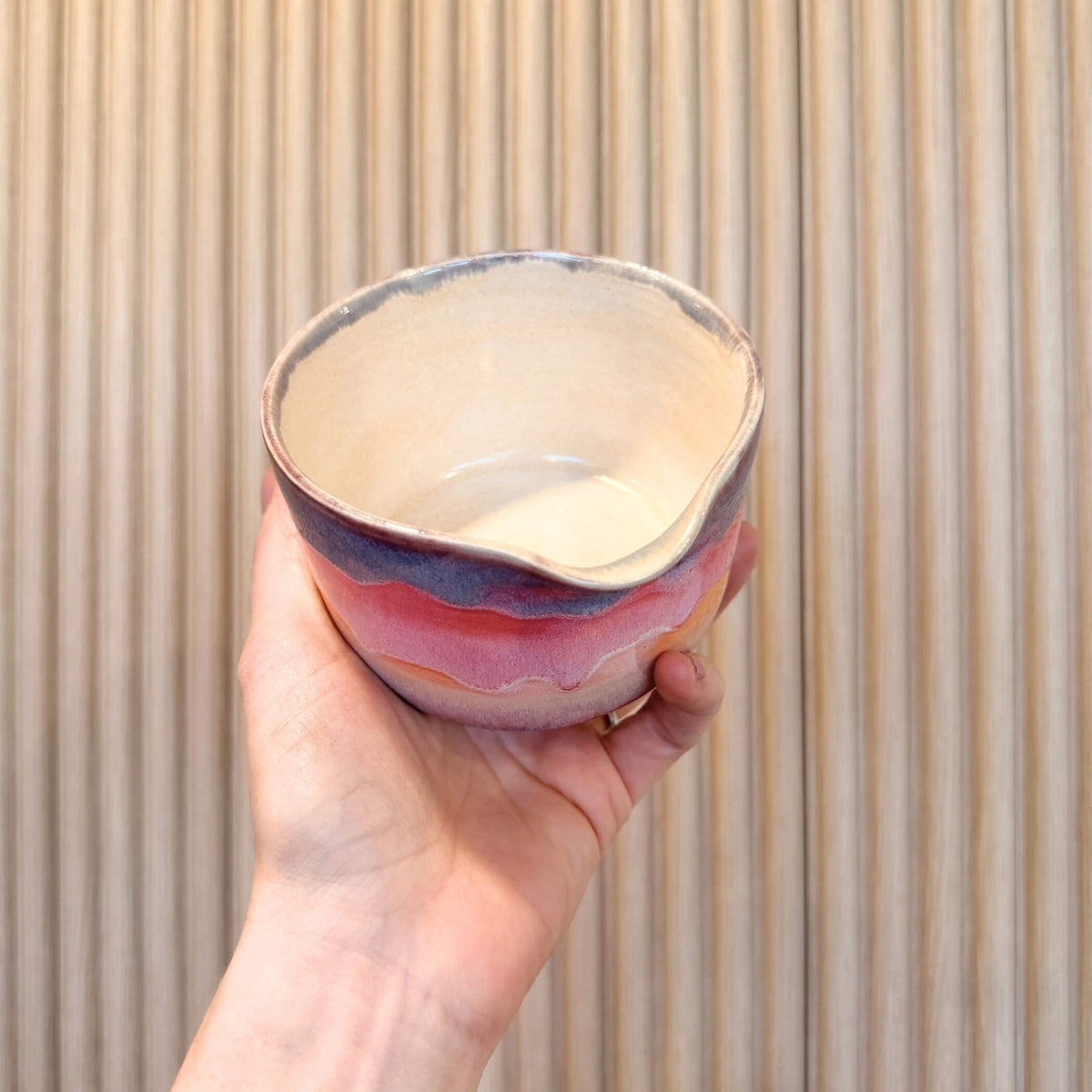 Sunset Matcha Bowl | handcrafted ceramics - PotteryPebble CeramicsMisiyo Candle Co