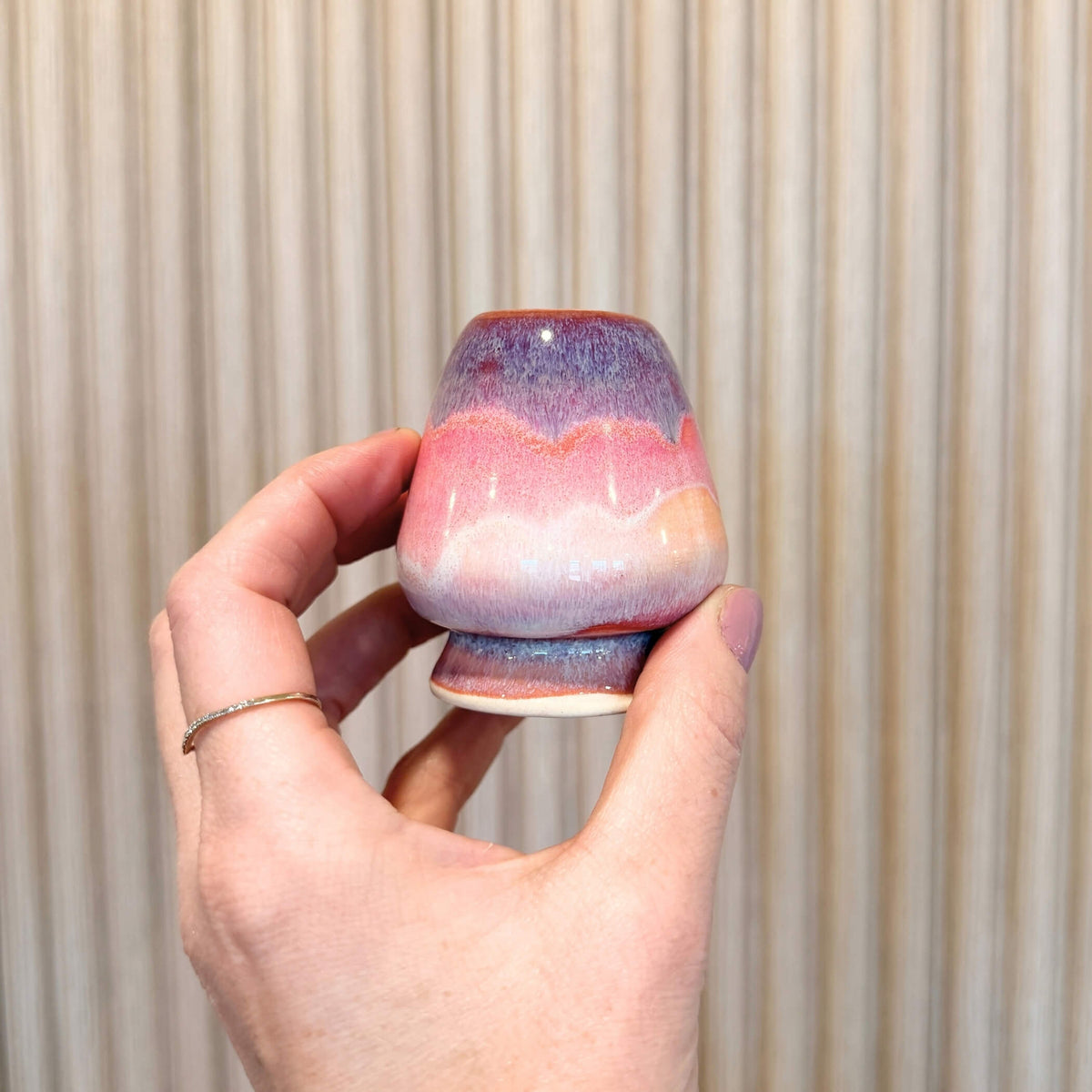 Sunset Matcha Whisk Stand | handcrafted ceramics - PotteryPebble CeramicsMisiyo Candle Co