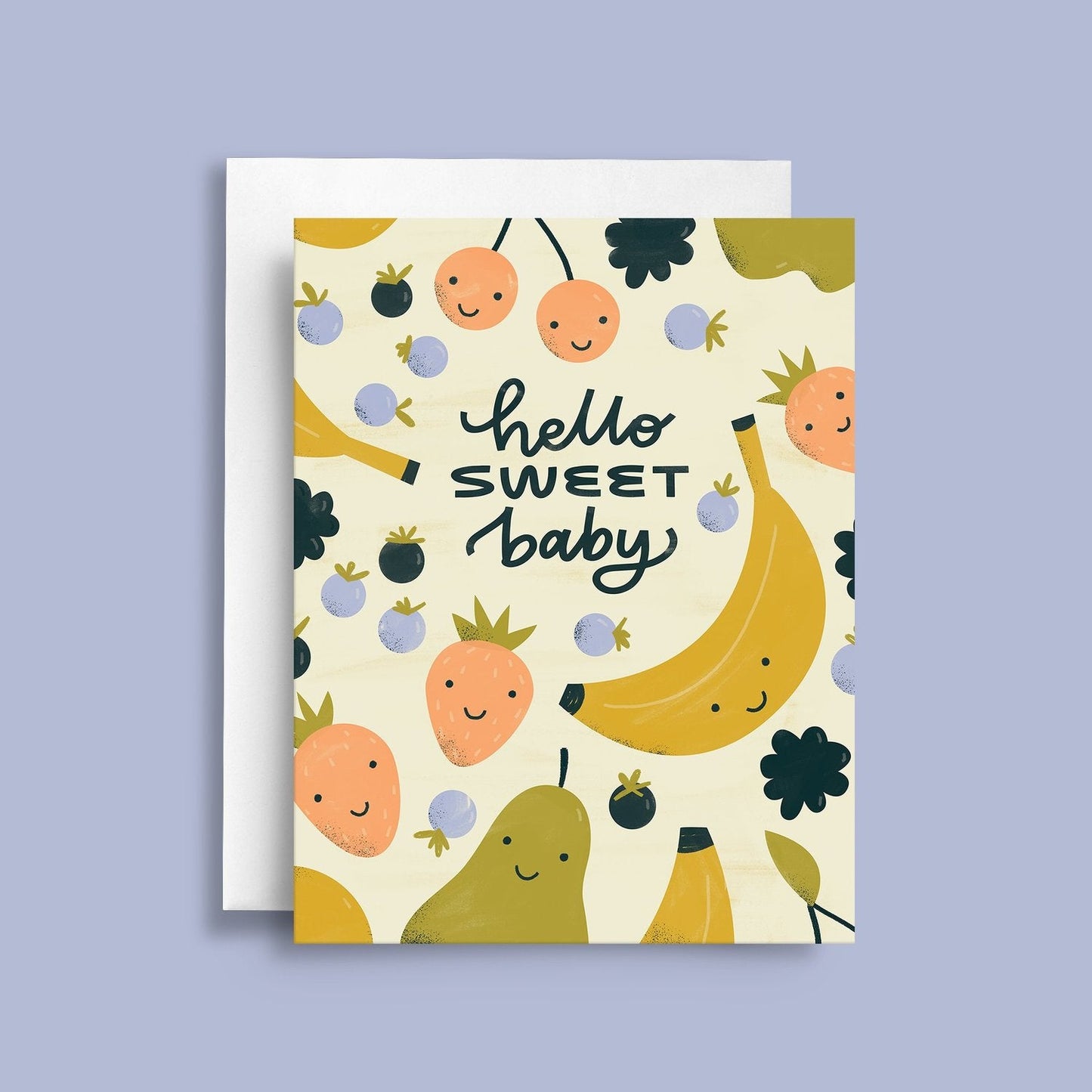 Sweet Baby Fruit | Baby Shower Greeting Card - Greeting & Note CardsNatasia MakesBABY006Misiyo Candle Co
