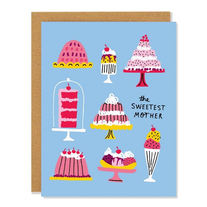 Sweetest Mother | Mother's Day Greeting Card - Greeting & Note CardsBadger & BurkeBB-0628Misiyo Candle Co