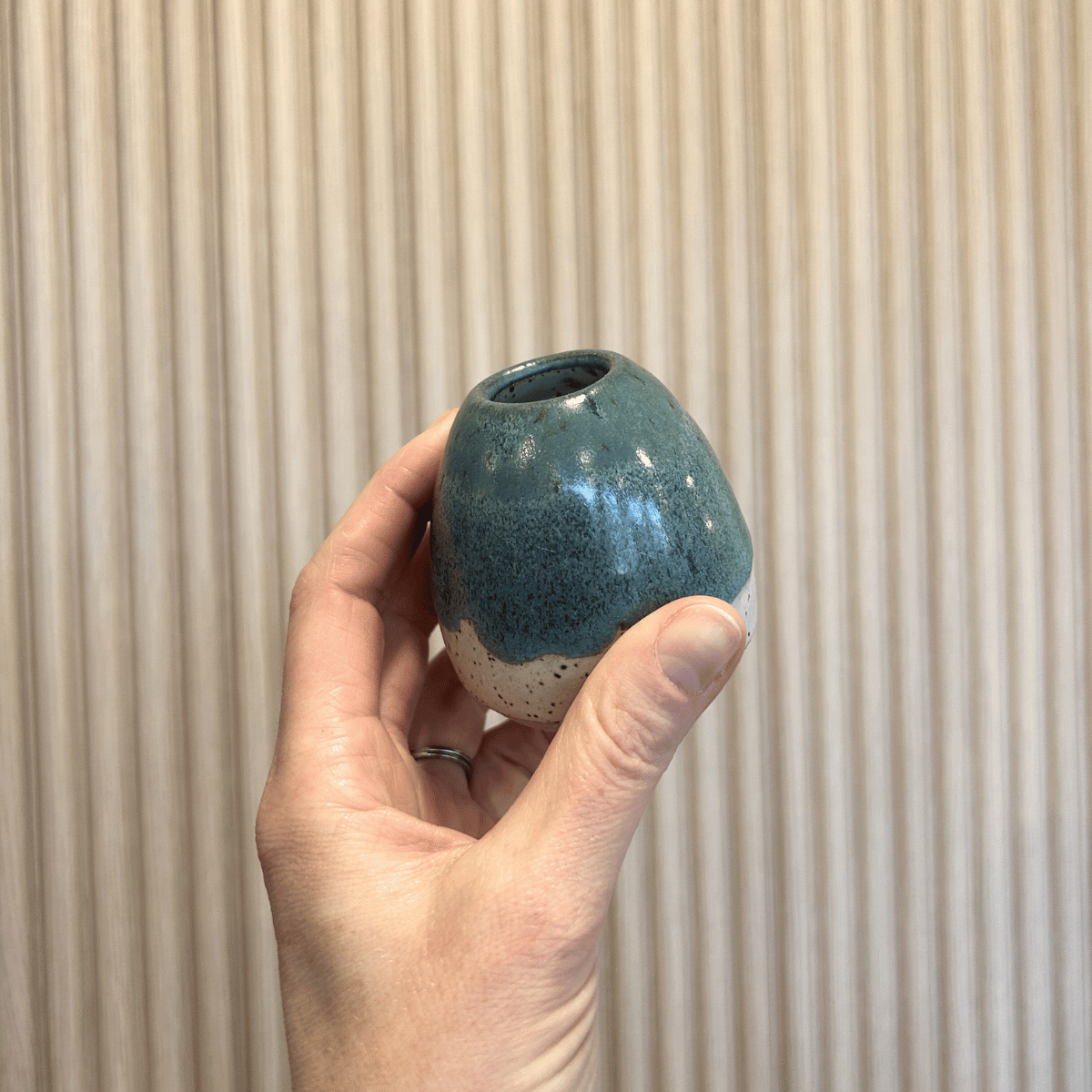 Teal Candle Holder | handcrafted ceramics - Candle HoldersLA PurkisMisiyo Candle Co