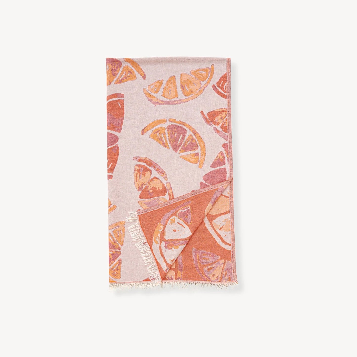 Orange Wedges Turkish Cotton Beach Towel & Blanket