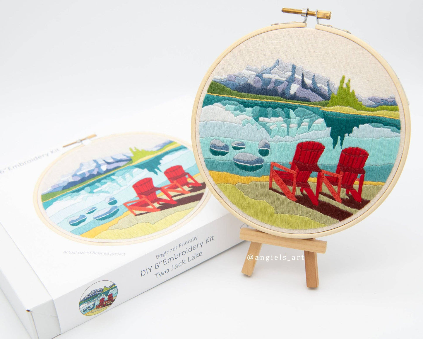 Two Jack Lake Embroidery Kit - Embroidery KitsAngiels ArtMisiyo Candle Co