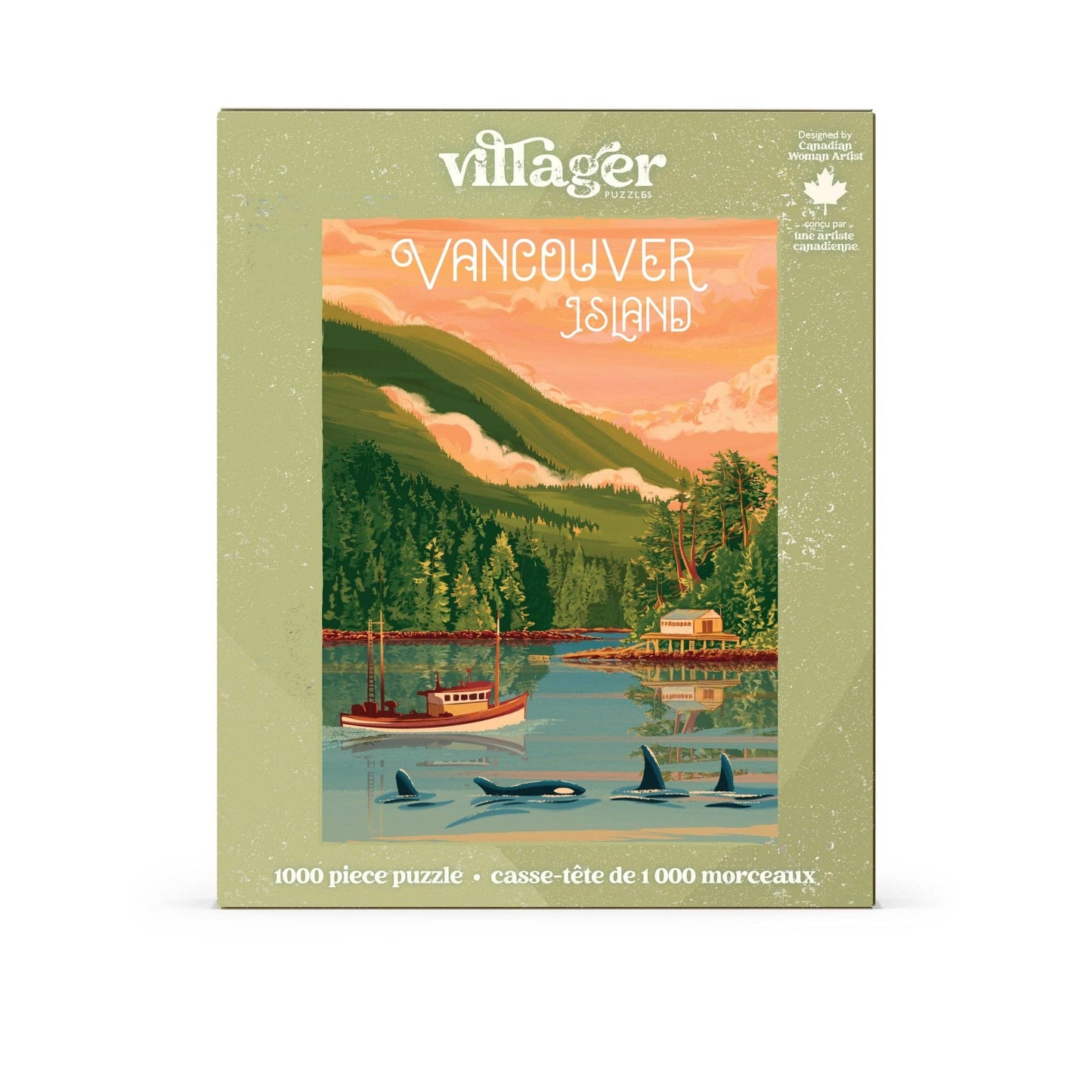 Vancouver Island | 1000-Piece Puzzle | Designed in Canada - PuzzlesVillager PuzzlesVPVISL01Misiyo Candle Co
