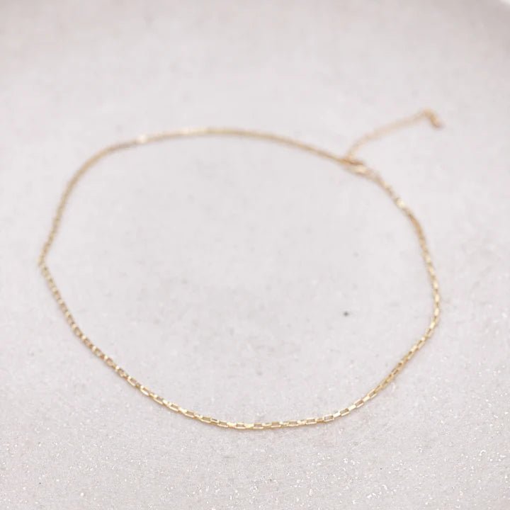Vanessa Box Chain - Gold Layering Necklace - NecklacesBec DesignMisiyo Candle Co