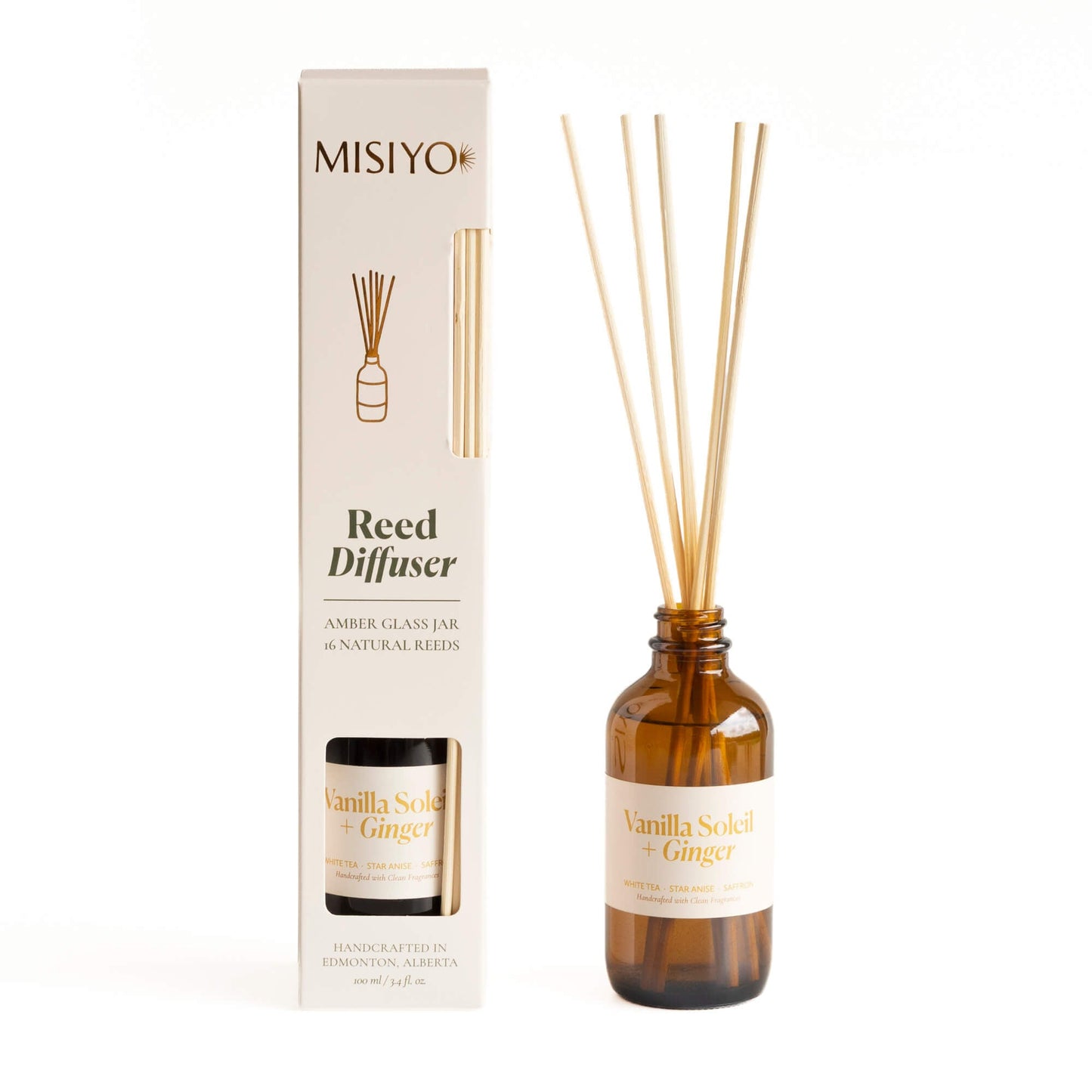 Vanilla Soleil + Ginger Reed Diffuser - Reed DiffusersMisiyo Candle CoRDF-VSGMisiyo Candle Co