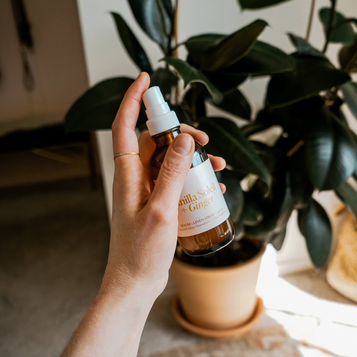 Vanilla Soleil + Ginger Room and Linen Spray - Room & Linen SprayMisiyo Candle CoRLS-VSGMisiyo Candle Co