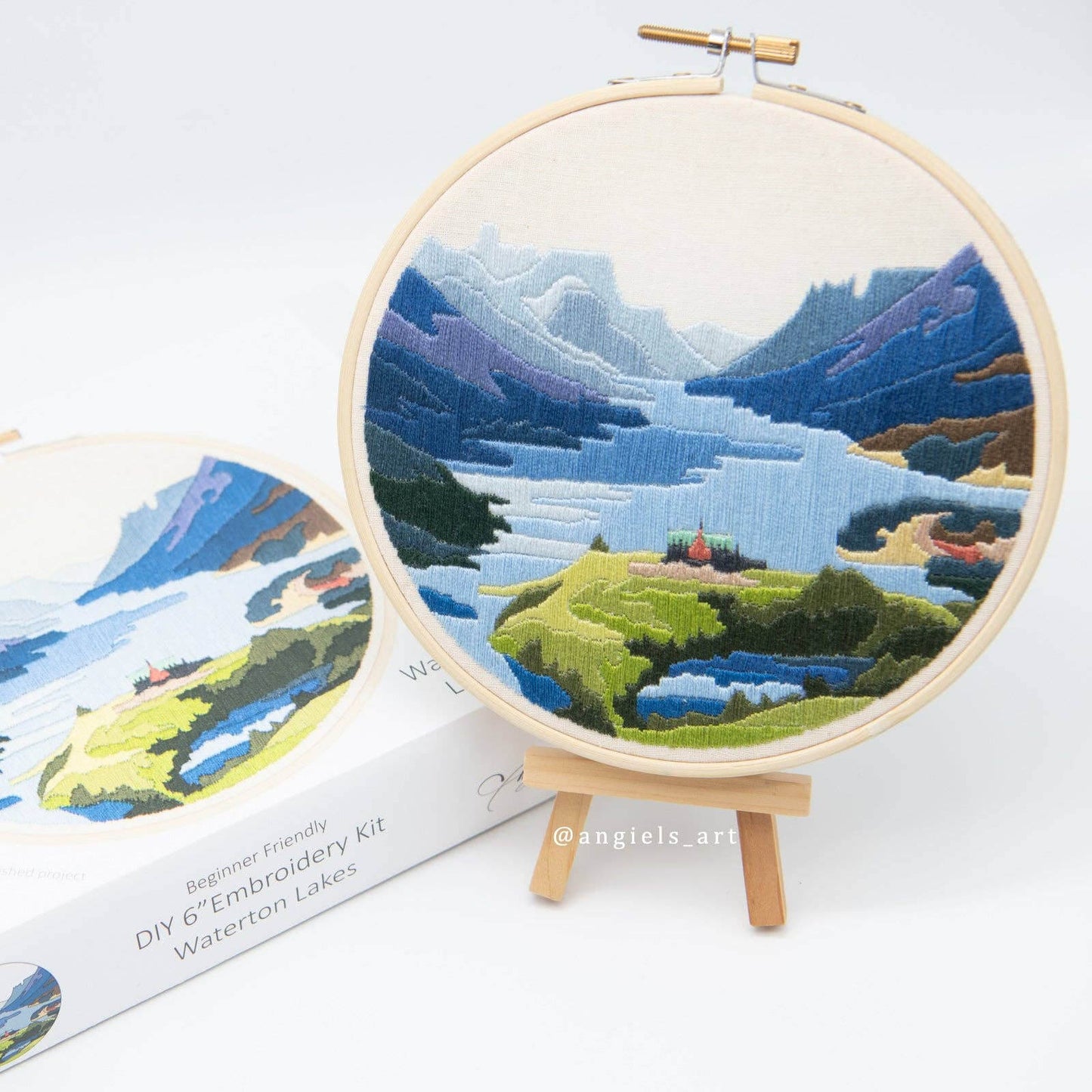 Waterton Lakes Embroidery Kit - Embroidery KitsAngiels ArtMisiyo Candle Co
