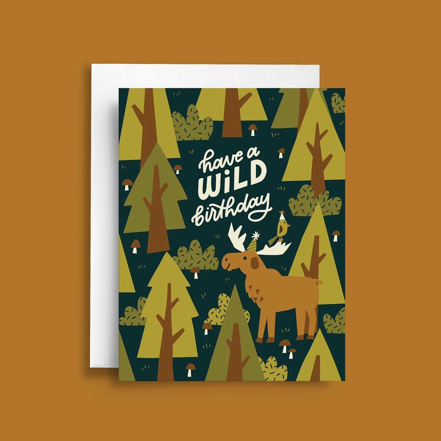 Wild Forest Moose | Birthday Greeting Card - Greeting & Note CardsNatasia MakesMisiyo Candle Co