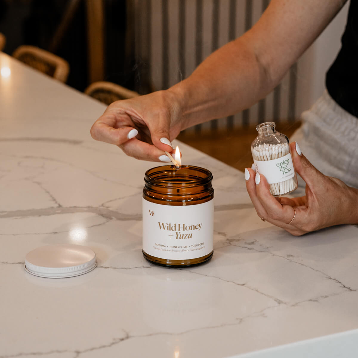Wild Honey + Yuzu Candle - CandlesMisiyo Candle CoCDL-WHY9Misiyo Candle Co