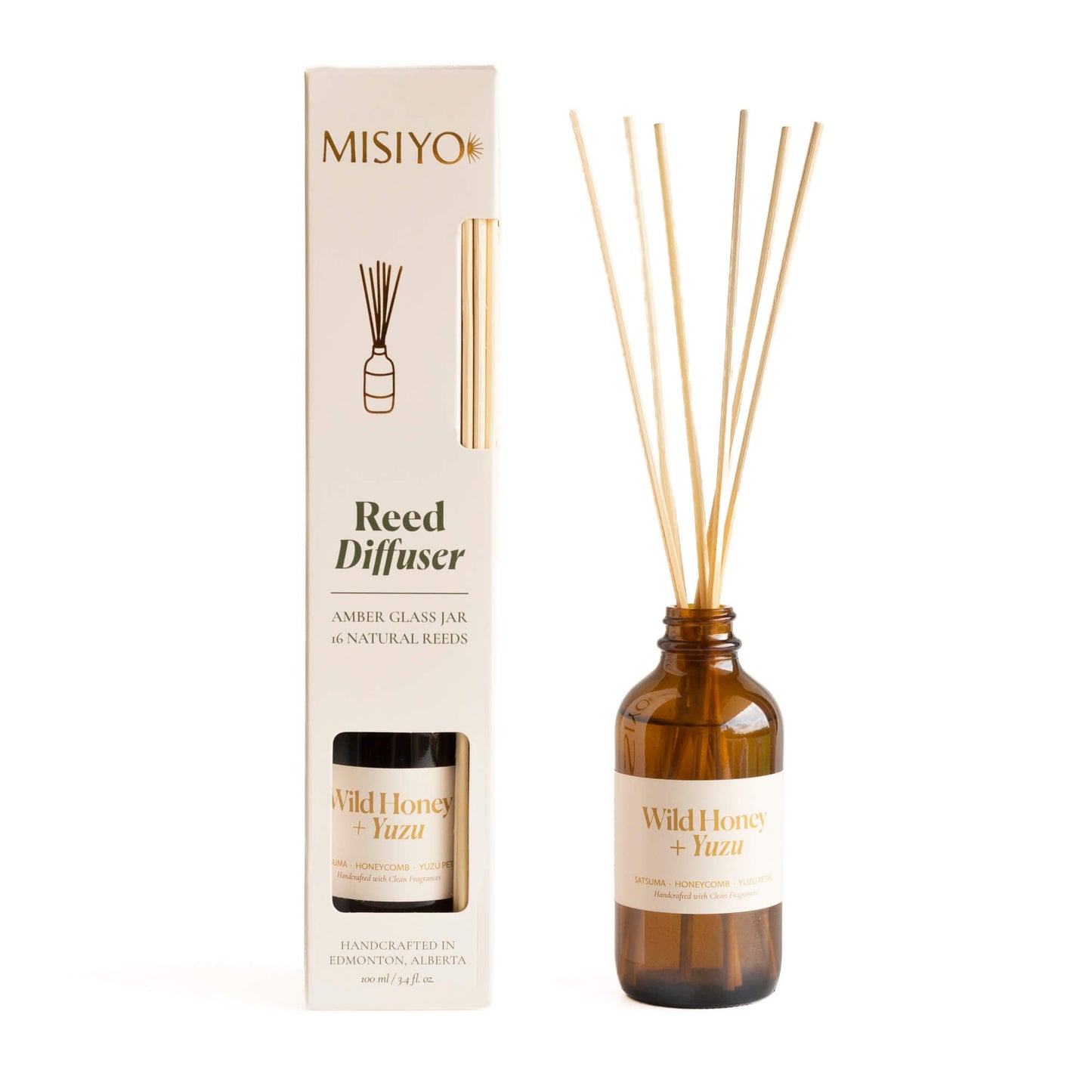 Wild Honey + Yuzu Reed Diffuser - Reed DiffusersMisiyo Candle CoRDF-WHYMisiyo Candle Co