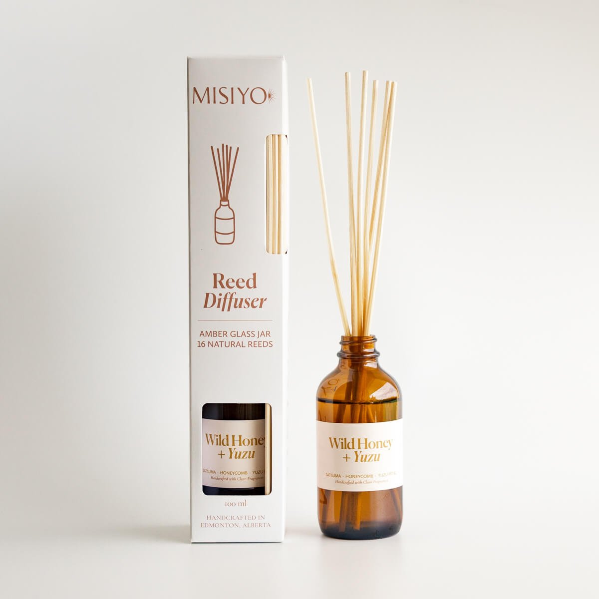 Wild Honey + Yuzu Reed Diffuser - Reed DiffusersMisiyo Candle CoRDF-WHYMisiyo Candle Co