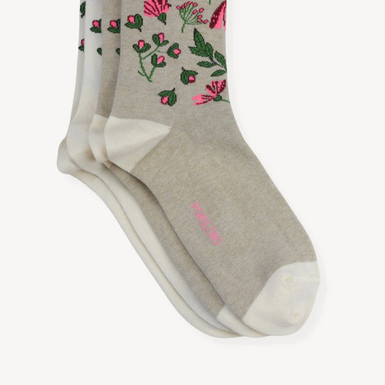 Wildflower Pima Cotton Socks | Pack of 2