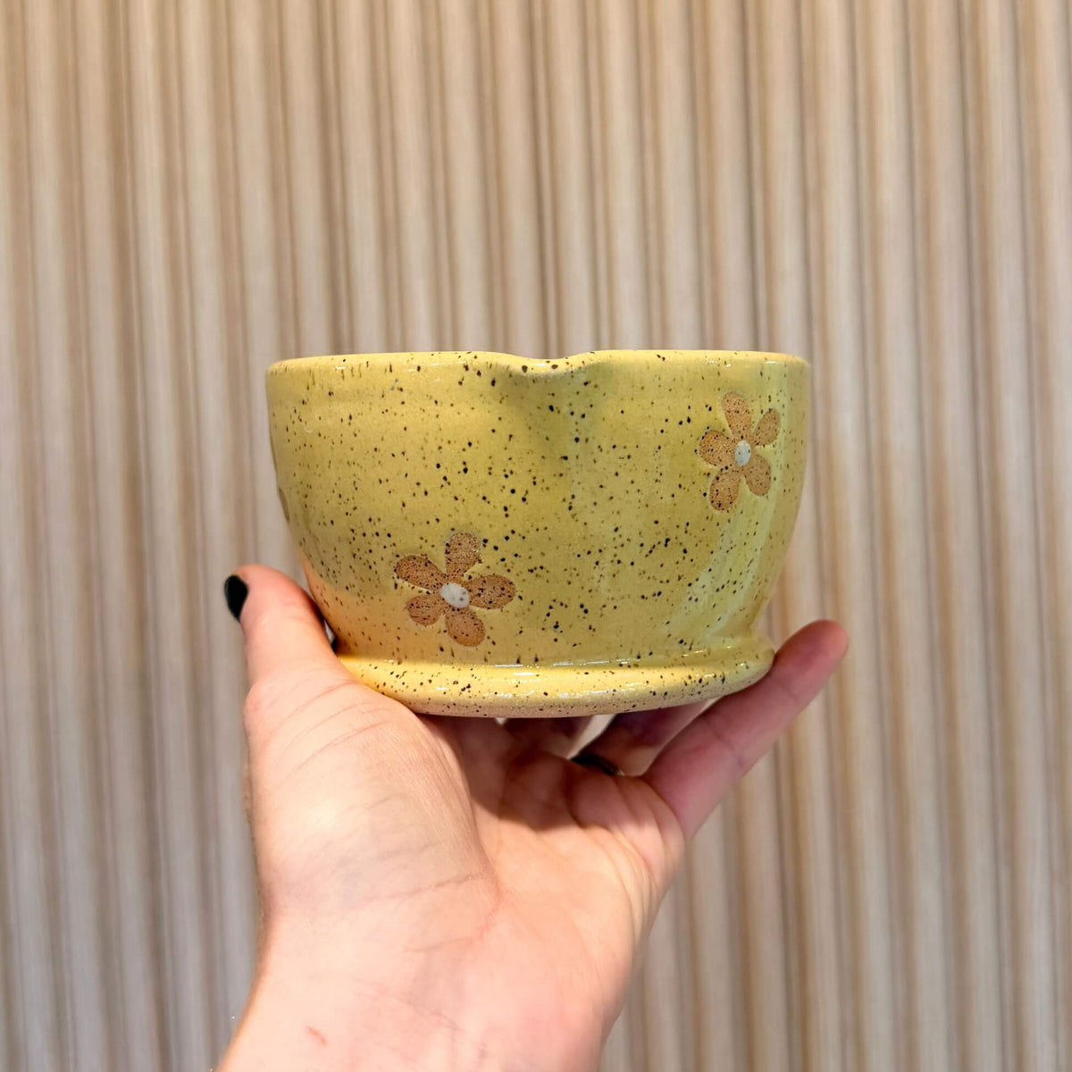 Yellow Daisy Matcha Bowl | handcrafted ceramics - PotteryCeramics By StephCBS-0052Misiyo Candle Co