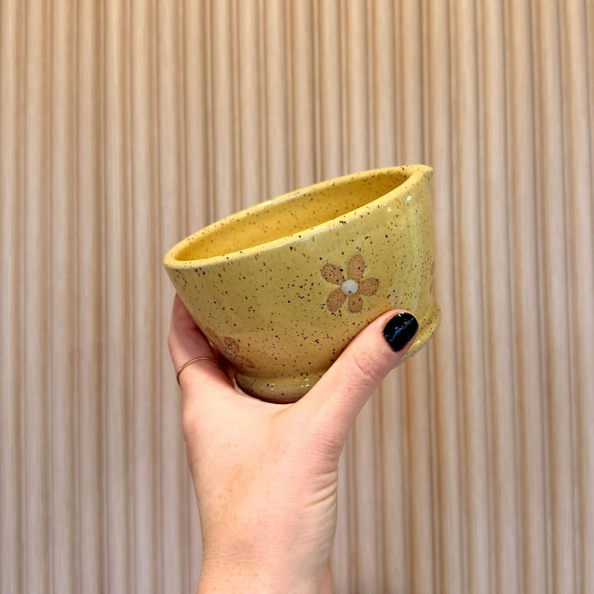 Yellow Daisy Matcha Bowl | handcrafted ceramics - PotteryCeramics By StephCBS-0052Misiyo Candle Co