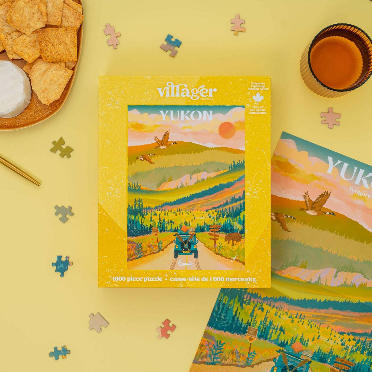 Yukon Road Trip | 1000-Piece Puzzle | Designed in Canada - PuzzlesVillager PuzzlesVPYKRT01Misiyo Candle Co