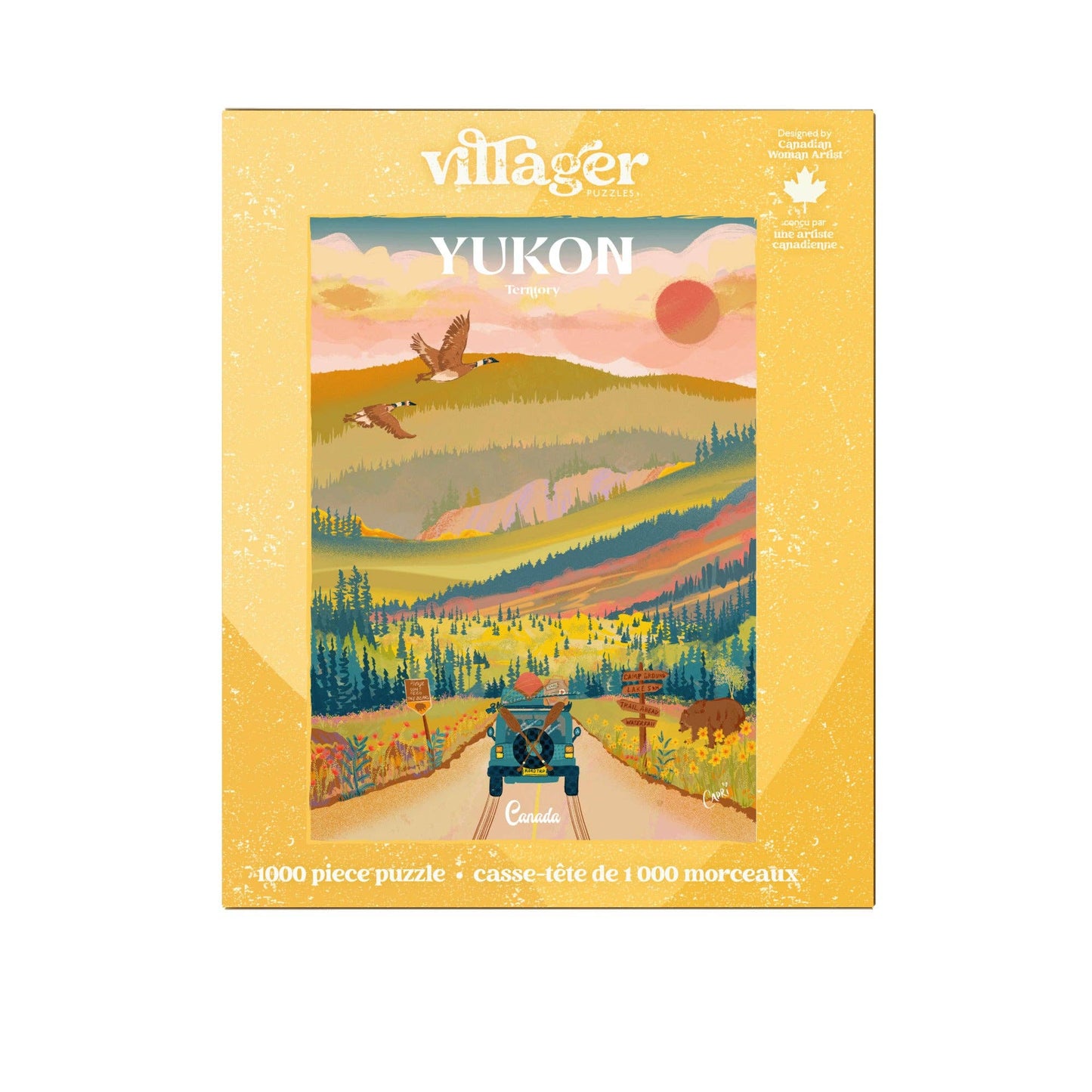 Yukon Road Trip | 1000-Piece Puzzle | Designed in Canada - PuzzlesVillager PuzzlesVPYKRT01Misiyo Candle Co